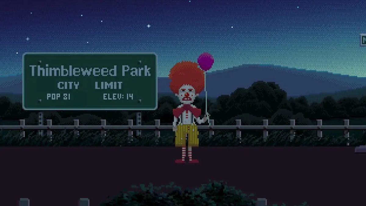 Thimbleweed Park presenta un DLC para escuchar sin censura al payaso